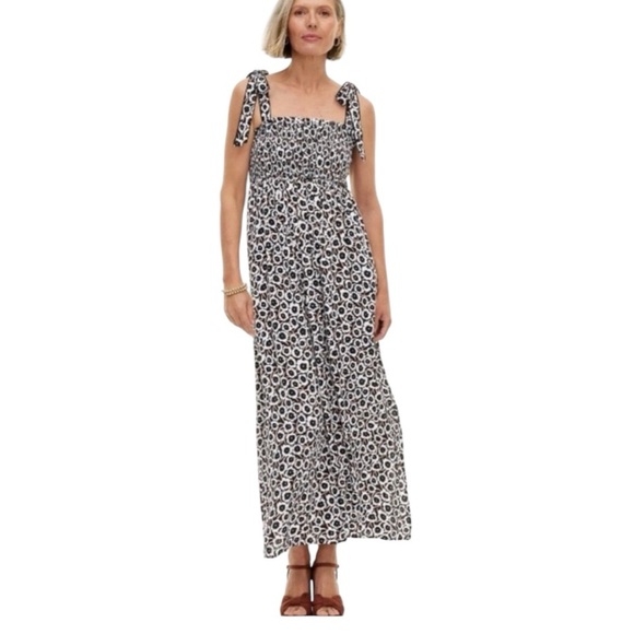 Diane Von Furstenberg Dresses & Skirts - NWT Diane Von Furstenberg Black White Brown Poppy Floral Tie Strap Dress